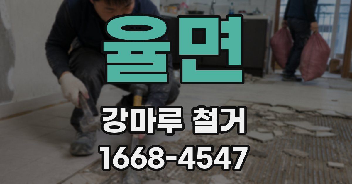 율면 강마루 철거