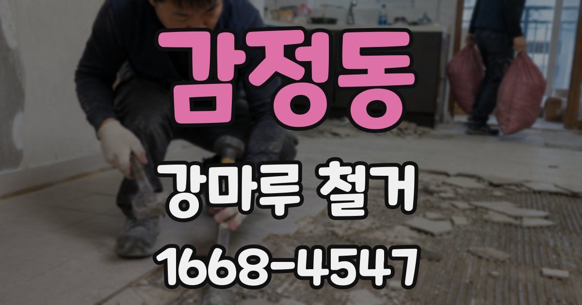 감정동 강마루 철거