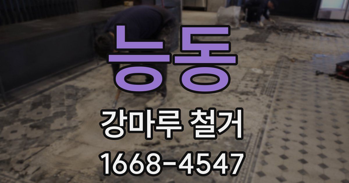 능동 강마루 철거