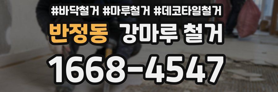 반정동 강마루 철거