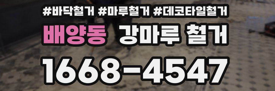 배양동 강마루 철거