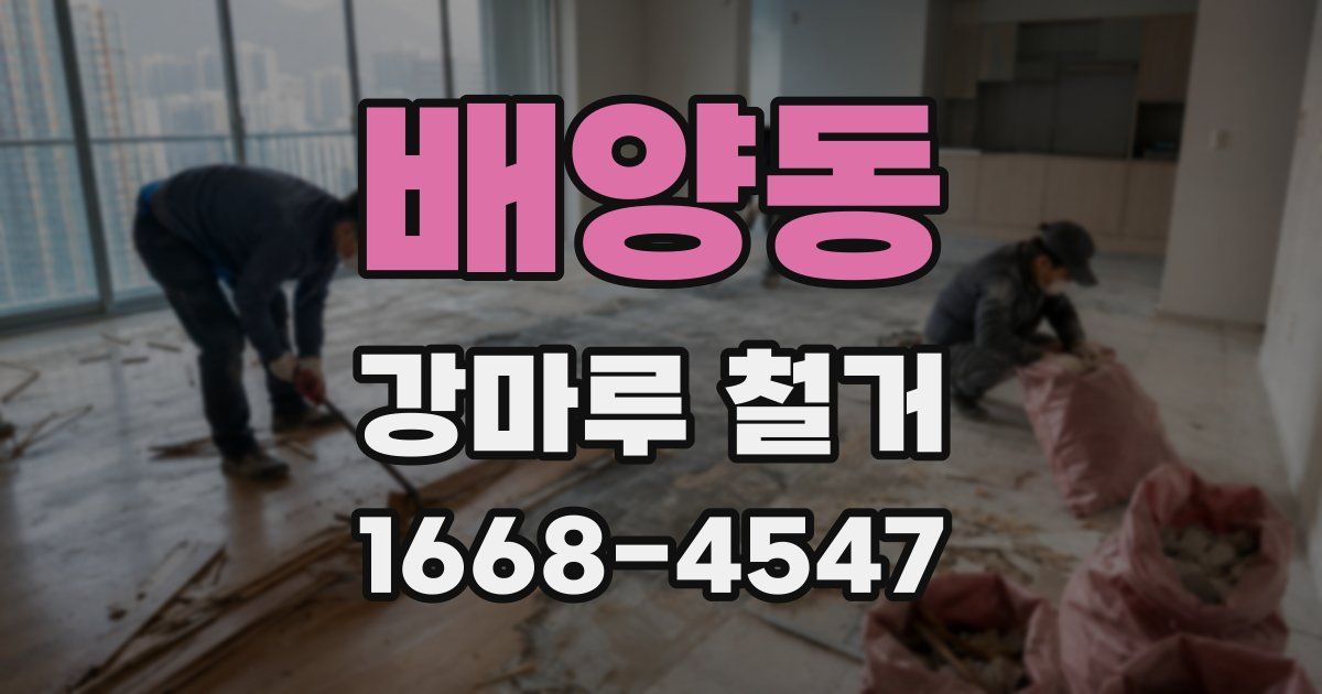 배양동 강마루 철거