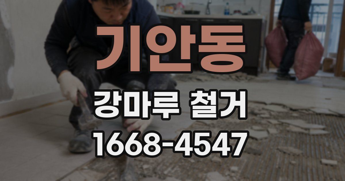 기안동 강마루 철거