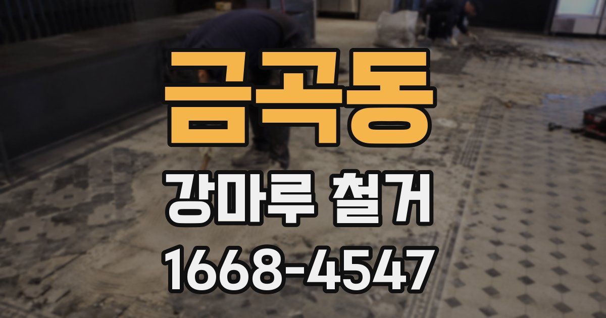 금곡동 강마루 철거