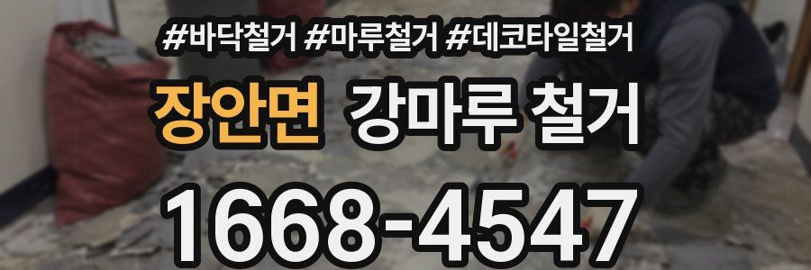 장안면 강마루 철거
