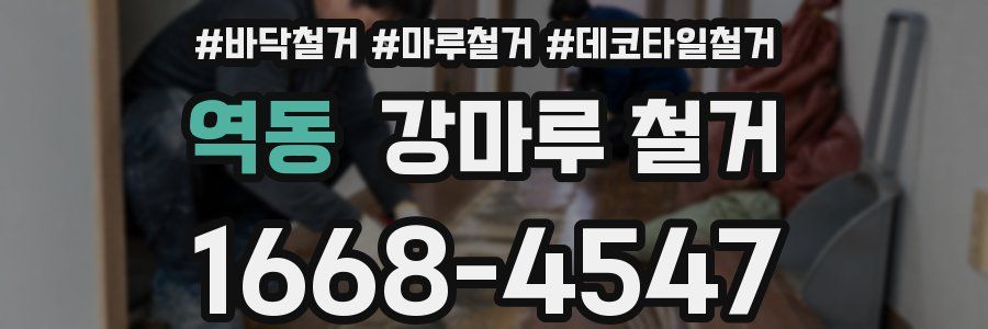 역동 강마루 철거
