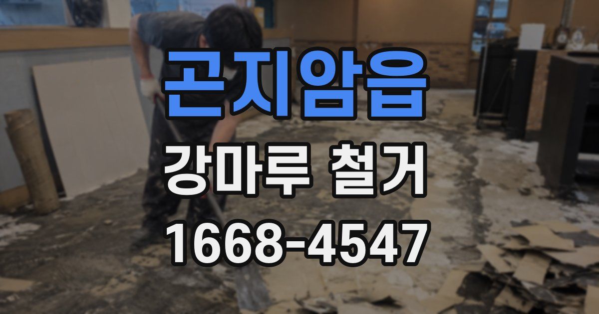 곤지암읍 강마루 철거