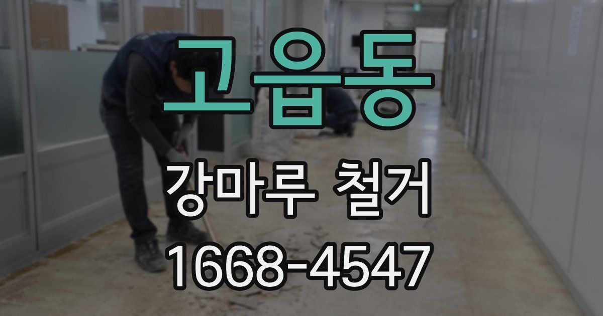 고읍동 강마루 철거