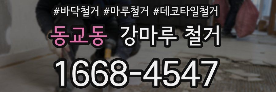 동교동 강마루 철거