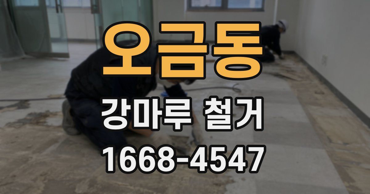오금동 강마루 철거