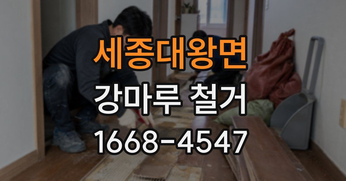세종대왕면 강마루 철거