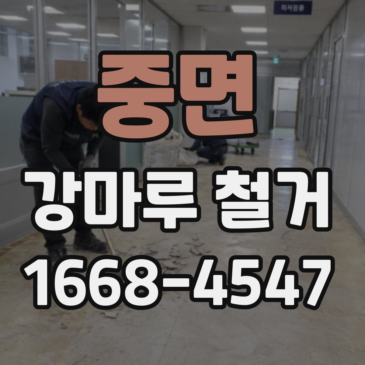 중면 강마루 철거