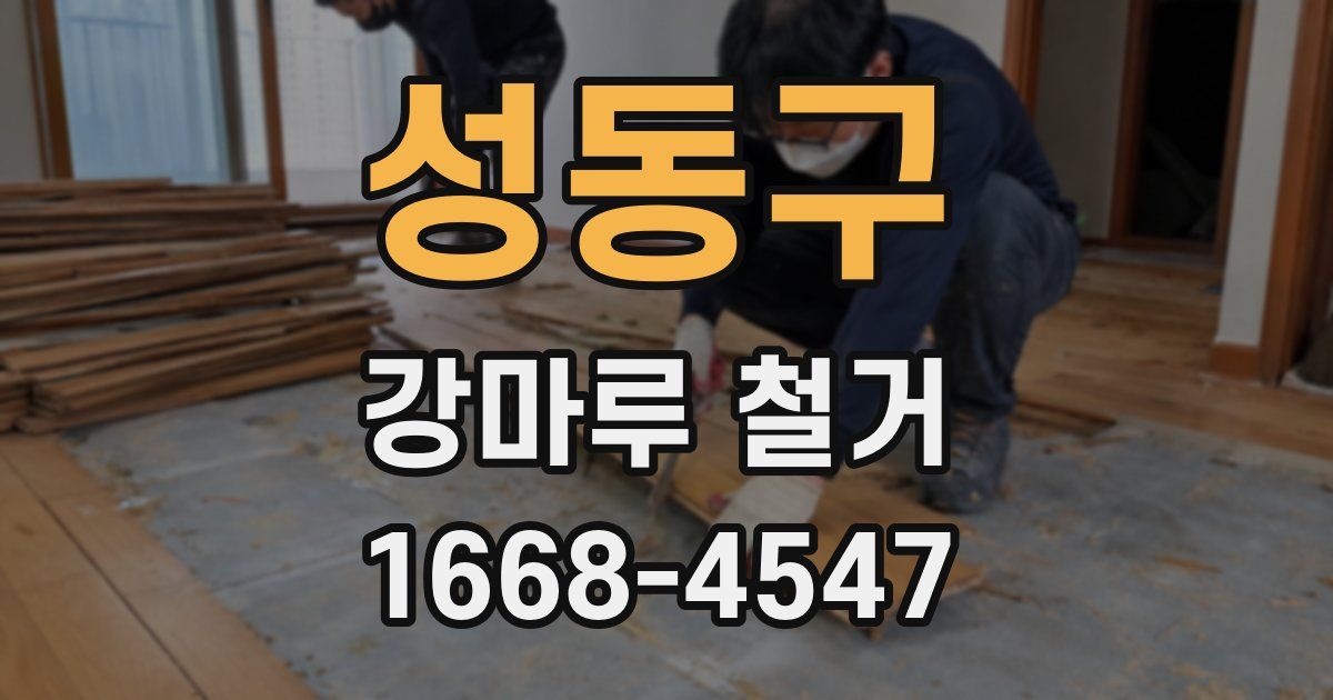 성동구 강마루 철거