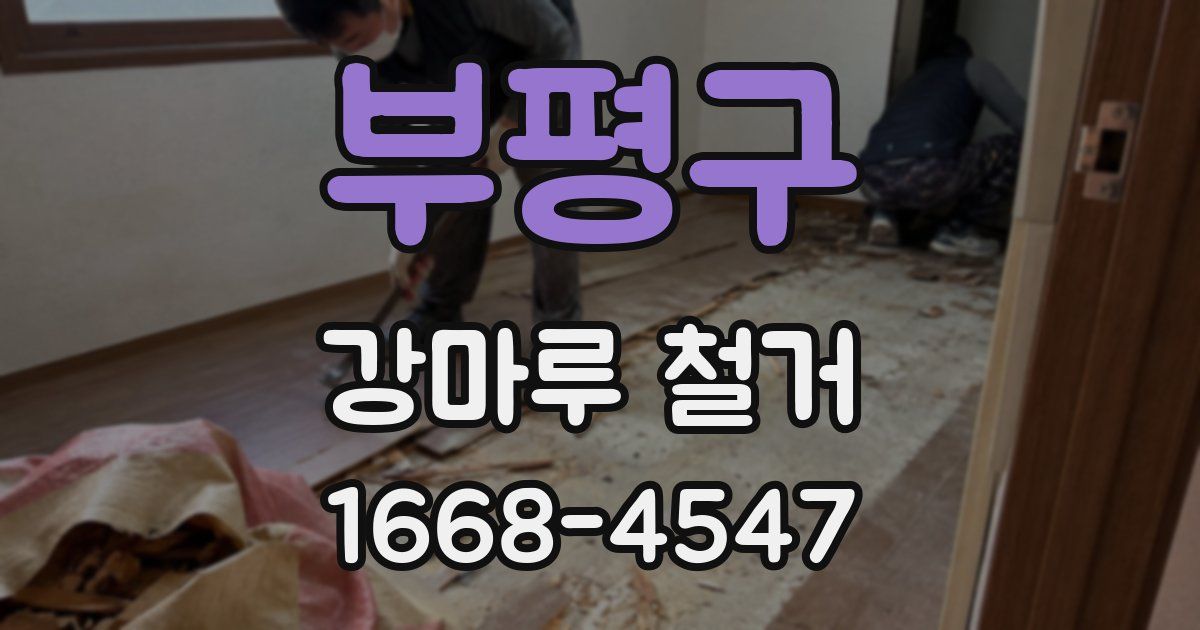 부평구 강마루 철거