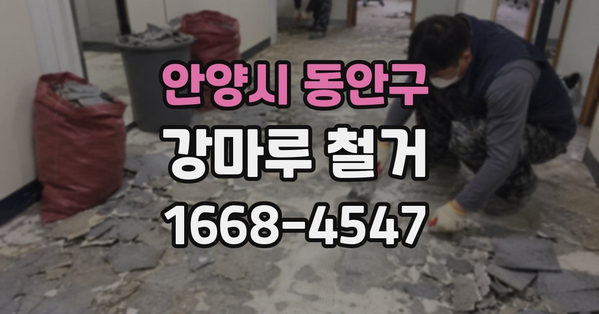 안양시 동안구 강마루 철거