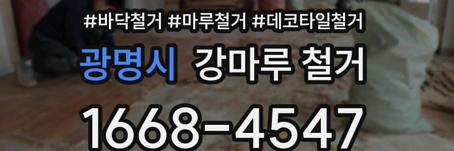 광명시 강마루 철거