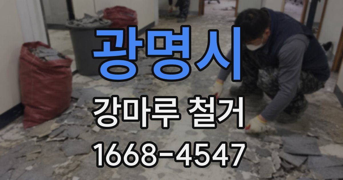 광명시 강마루 철거