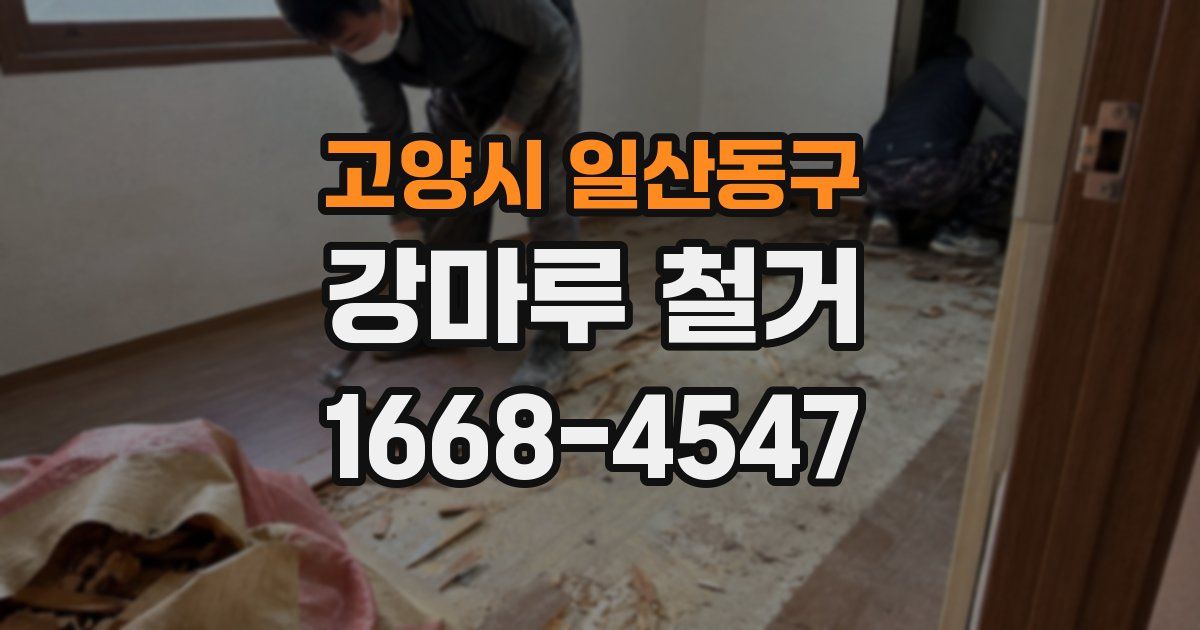고양시 일산동구 강마루 철거