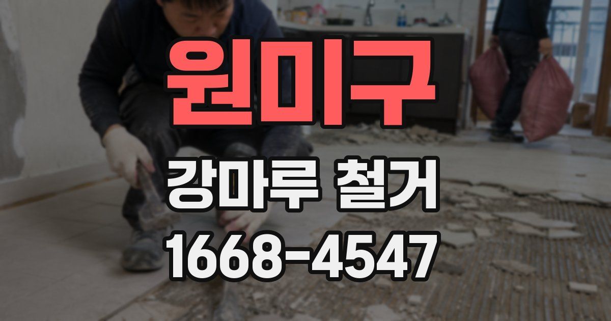 원미구 강마루 철거