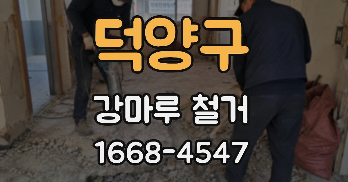 덕양구 강마루 철거