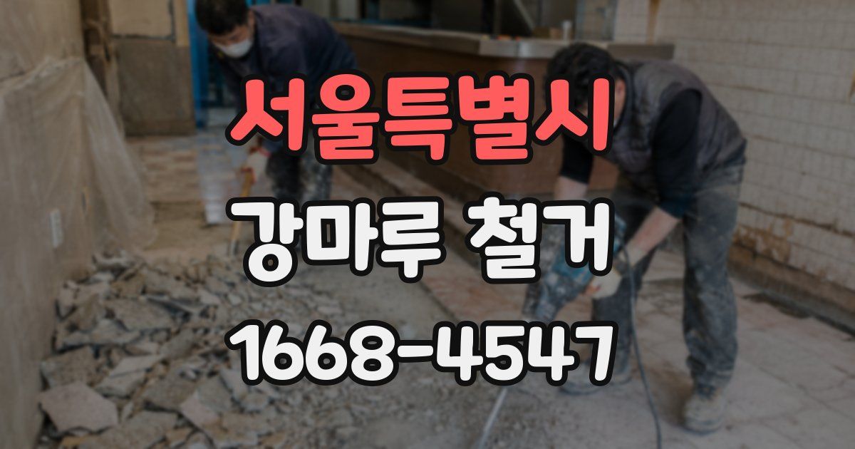 서울특별시 강마루 철거