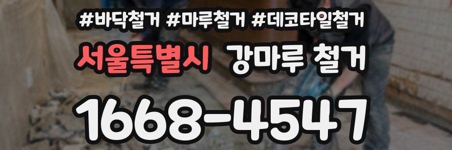서울특별시 강마루 철거