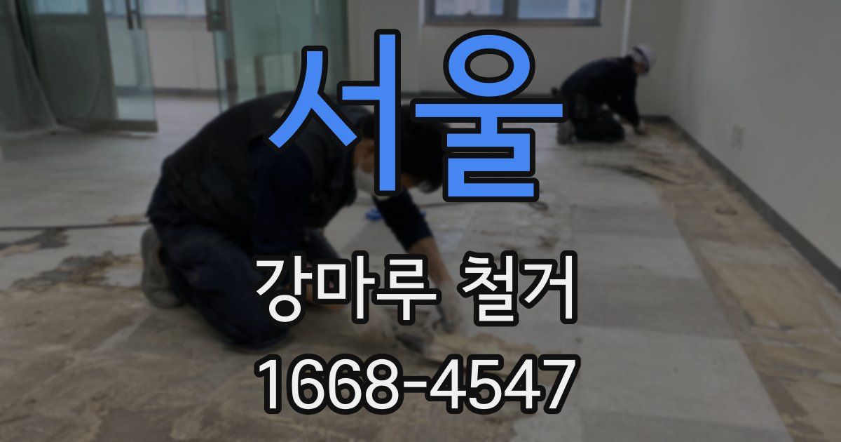 서울 강마루 철거