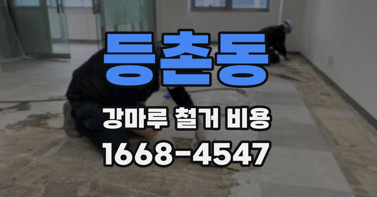 등촌동 강마루 철거 비용
