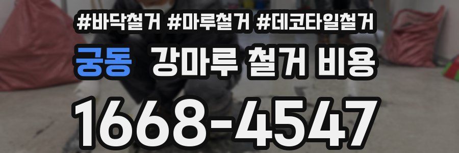 궁동 강마루 철거 비용