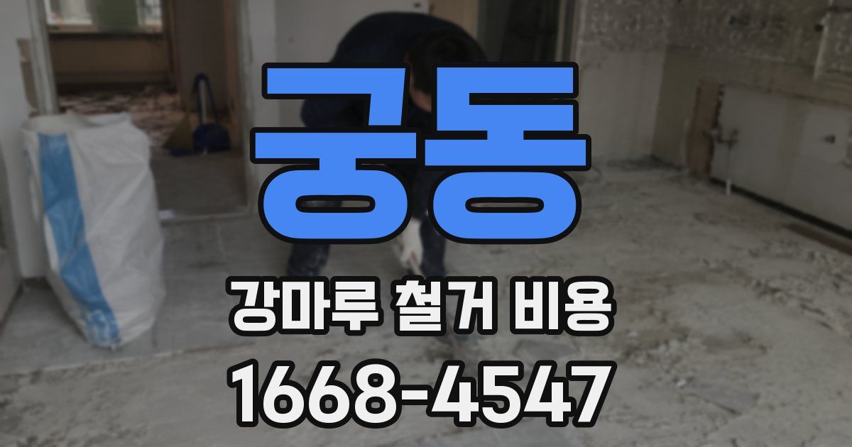 궁동 강마루 철거 비용