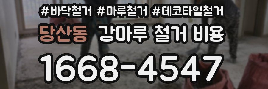 당산동 강마루 철거 비용