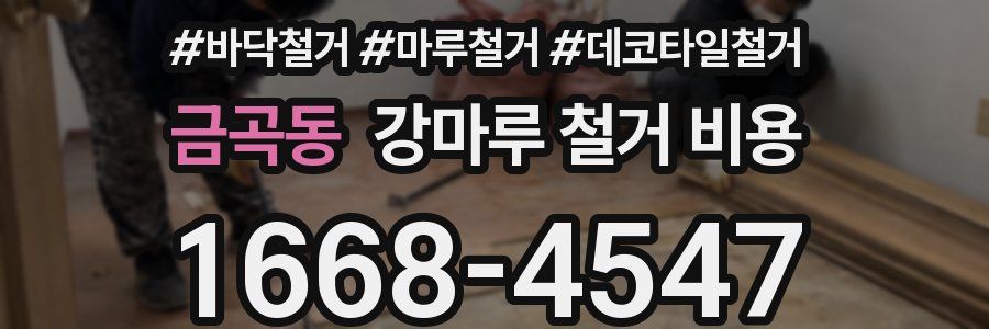 금곡동 강마루 철거 비용