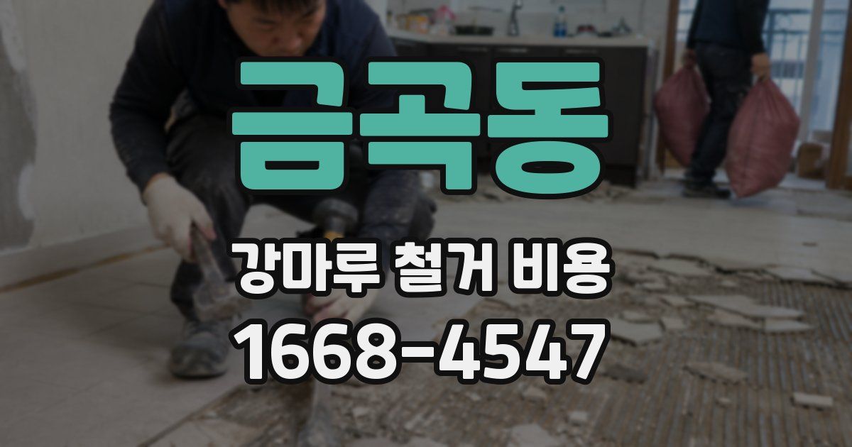 금곡동 강마루 철거 비용