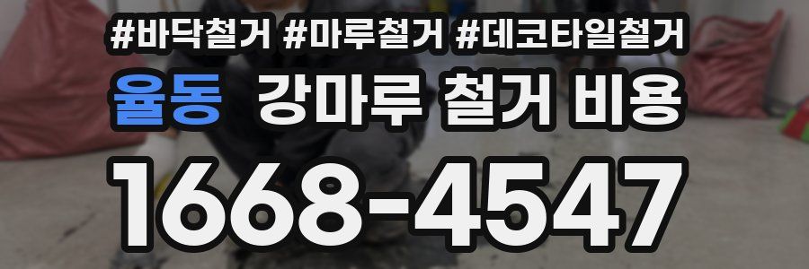 율동 강마루 철거 비용