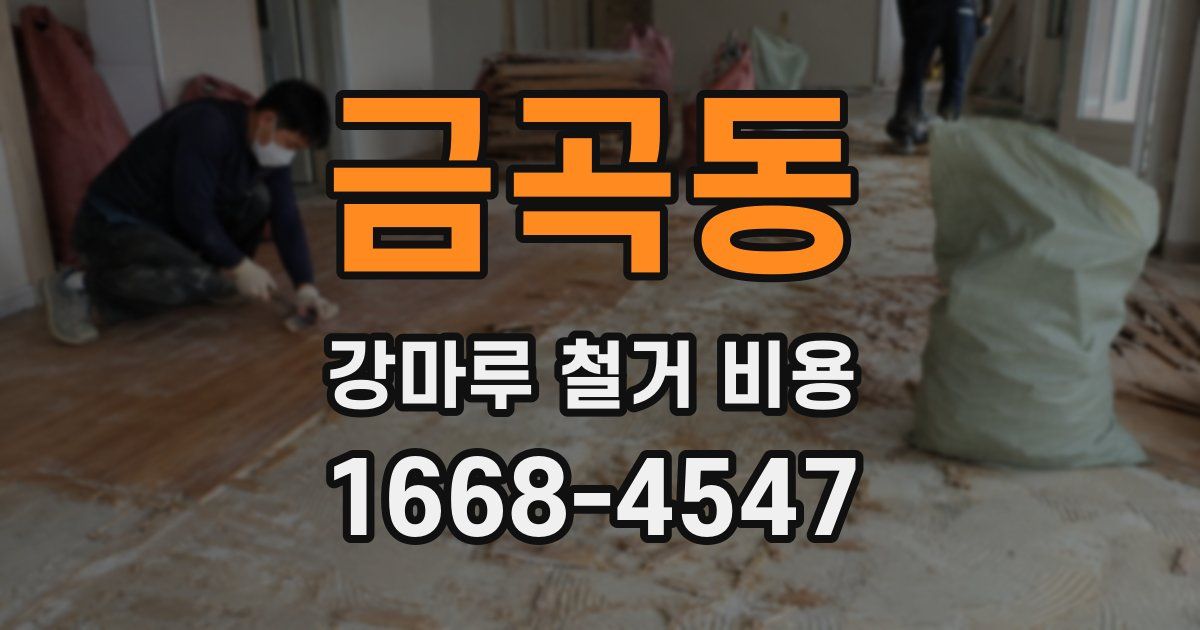 금곡동 강마루 철거 비용
