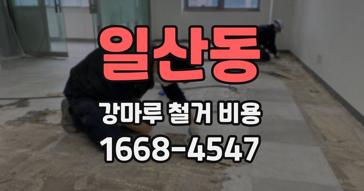 일산동 강마루 철거 비용