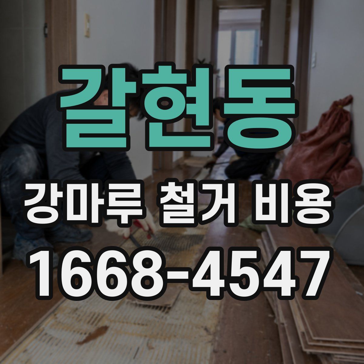 갈현동 강마루 철거 비용