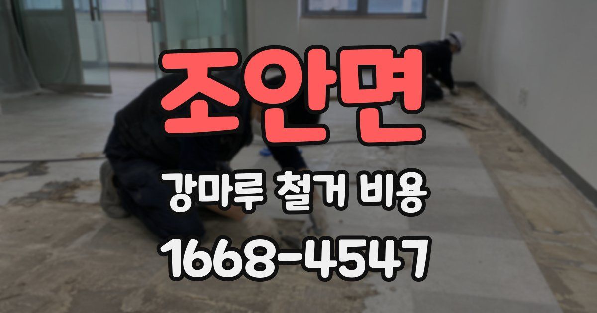 조안면 강마루 철거 비용
