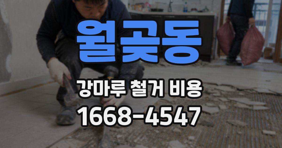 월곶동 강마루 철거 비용
