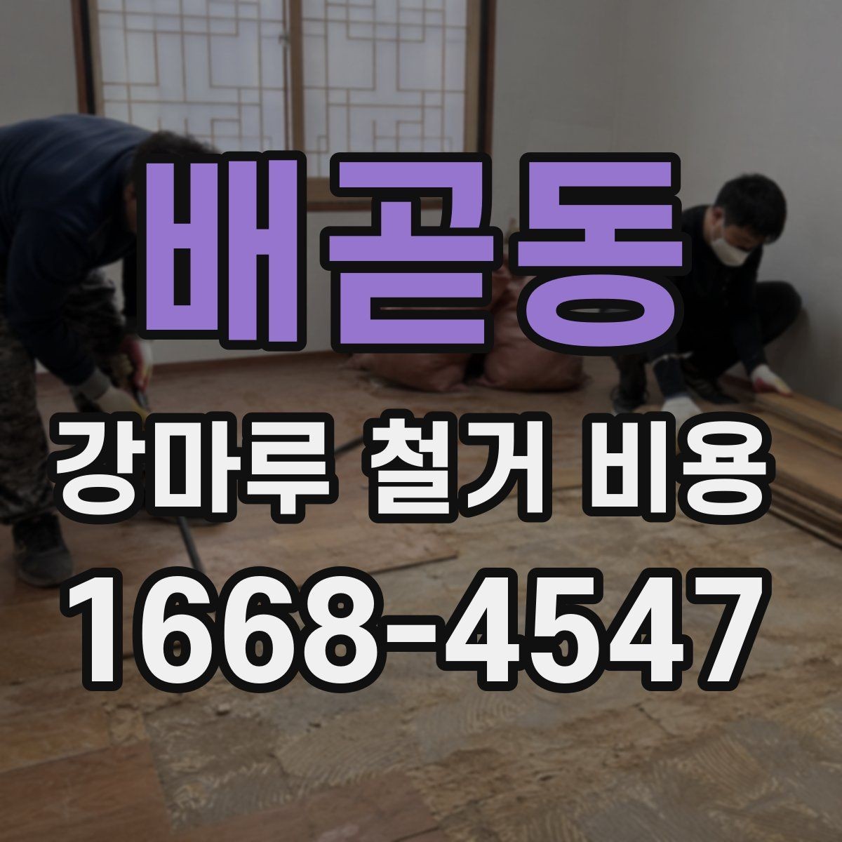 배곧동 강마루 철거 비용 살펴볼 때 비교해야 할 항목