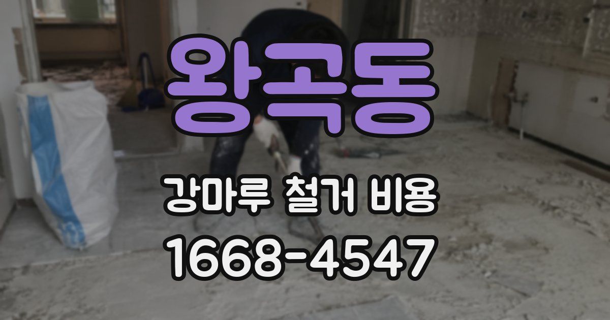 왕곡동 강마루 철거 비용