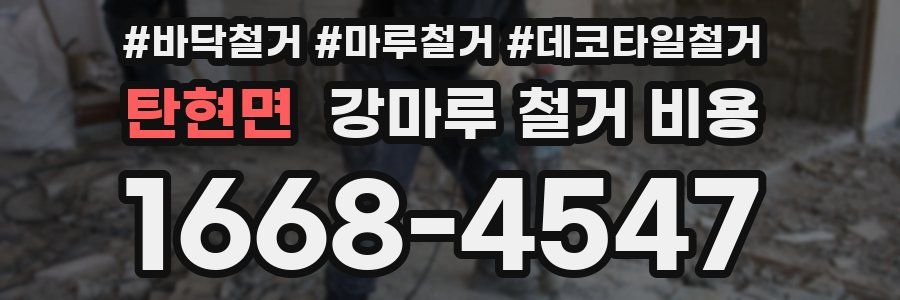 탄현면 강마루 철거 비용