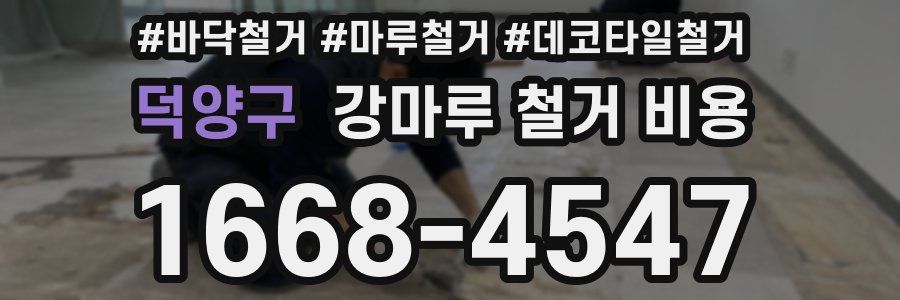 덕양구 강마루 철거 비용