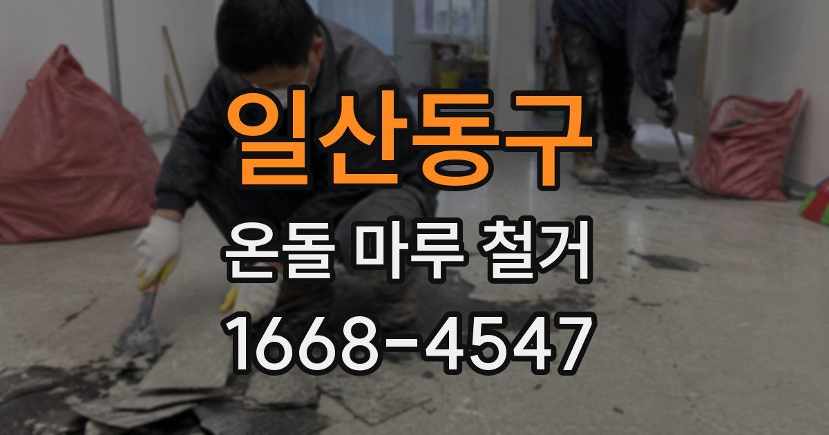 일산동구 온돌 마루 철거