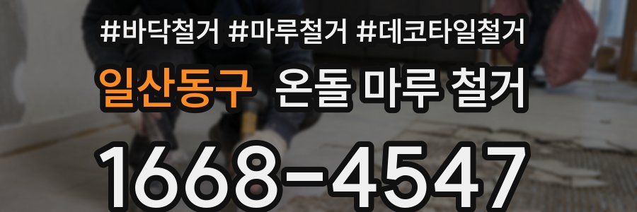 일산동구 온돌 마루 철거