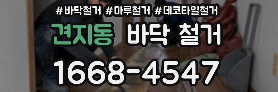 견지동 바닥 철거