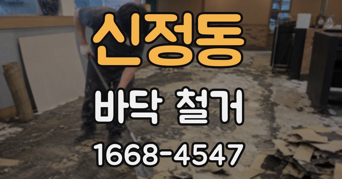 신정동 바닥 철거