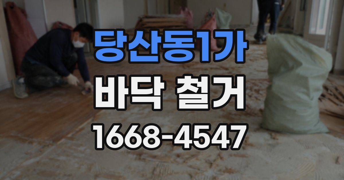 당산동1가 바닥 철거