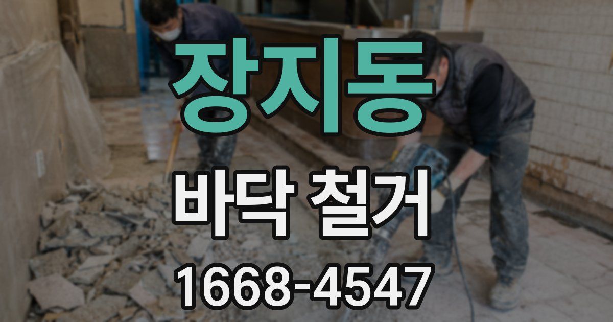 장지동 바닥 철거