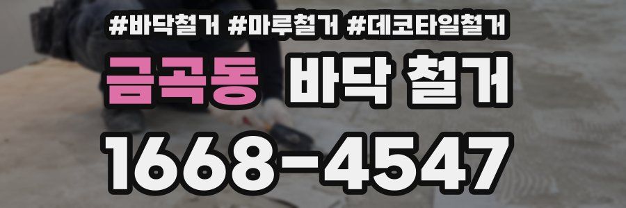 금곡동 바닥 철거